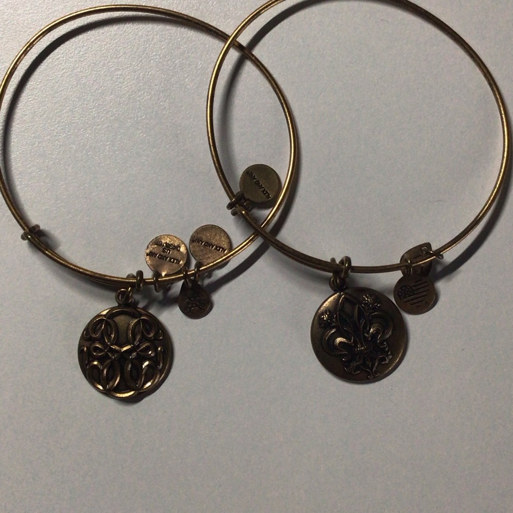 2 Alex and Ani Bracelets - Path of life and Flordelis